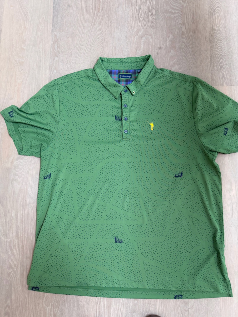 JUST A TRIM MEN'S POLO, William Murray Golf, EUC, XXL